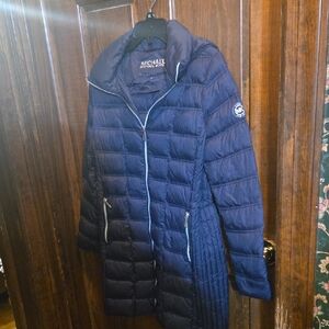 Michael Kors Women's Dark Blue Puffer Coat